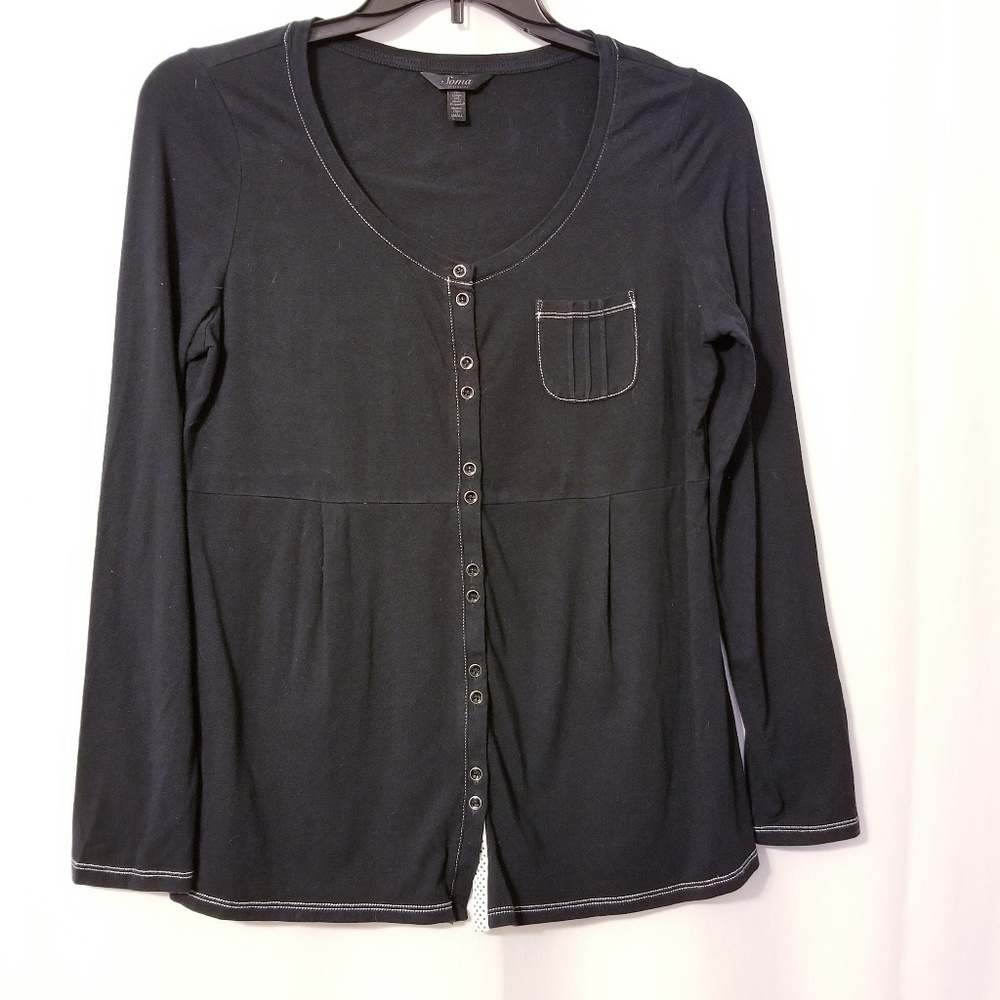 Soma Blue Button Down Sleep Shirt PJ's